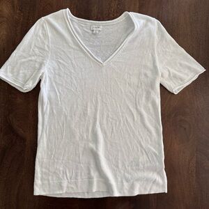 J.Crew white V-Neck sweater